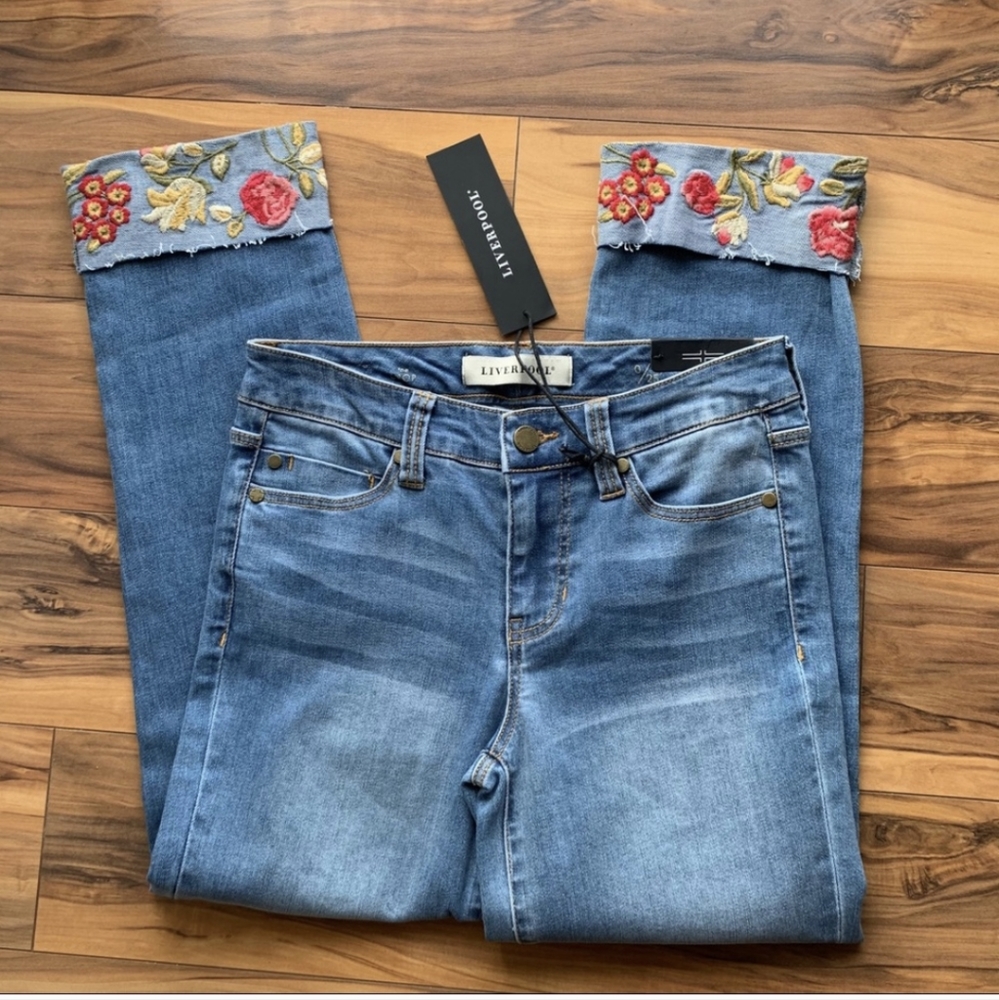 Liverpool crop jeans NWT 0/25